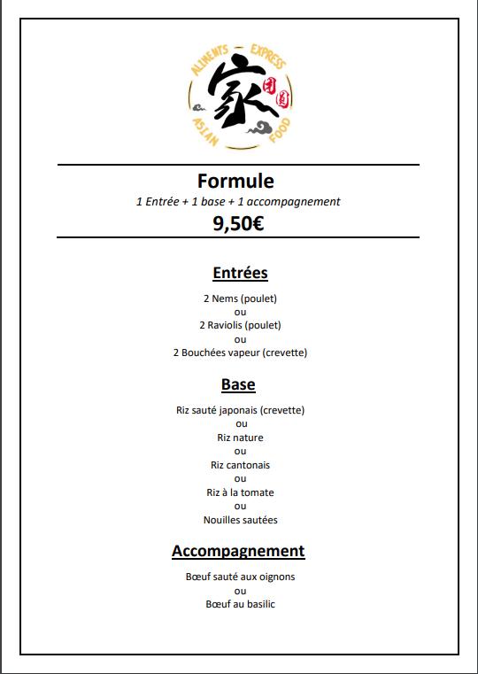 Aliments Express - Menu Image 3